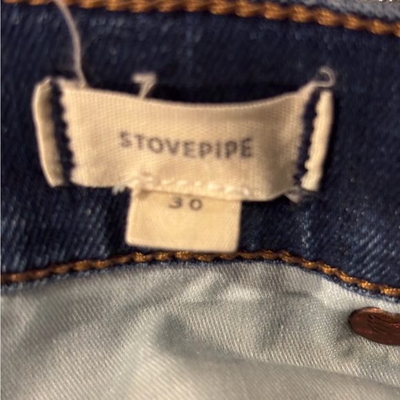 Madewell Stovepipe High Rise Blue Jeans Timeless Fit - Picture 9 of 10
